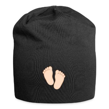Sweet Baby Feet - Small Traces, Big Love - Jersey Beanie - black - Front