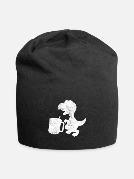Tee Rex Teetrinker Dinosaurier - Jersey-Beanie - Schwarz