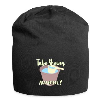 Tabo Shower Anyone? - Jersey Beanie - black - Front
