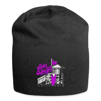 San Diego Kalifornien Westküste Sommer Surfer - Jersey-Beanie - Schwarz - Vorne