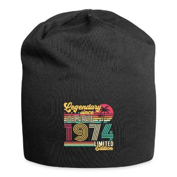 Avril 1974 légendaire Vintage cadeau d’anniversaire - Bonnet en jersey - noir - Devant