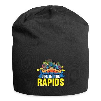 Rafting Wildwasser Kanu Kajak - Jersey-Beanie - Schwarz - Vorne