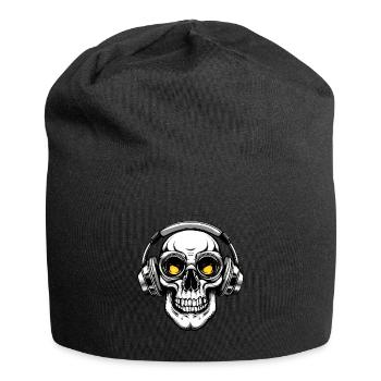 Skull Headphones Gamer Gamer Skull - Jersey Beanie - black - Front