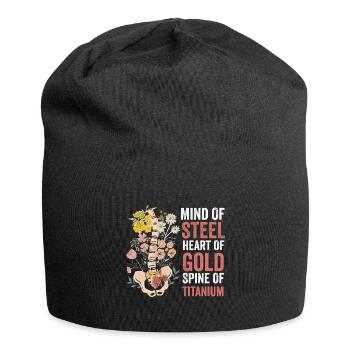 Skoliose-Stärke: Titan-Entschlossenheit - Jersey-Beanie - Schwarz - Vorne