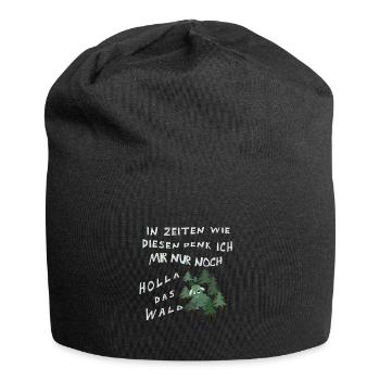 Holla, das Waldschaf! - Jersey-Beanie - Schwarz - Vorne