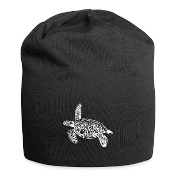 Turtle - vector design - Jersey Beanie - black - Front