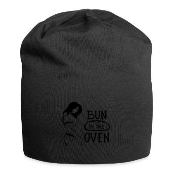Braten Röhre Bun Oven Schwanger Pregnant - Jersey-Beanie - Schwarz - Vorne