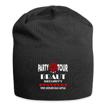 Jga Braut Security Party Brautpaar Sicherheit - Jersey-Beanie - Schwarz - Vorne
