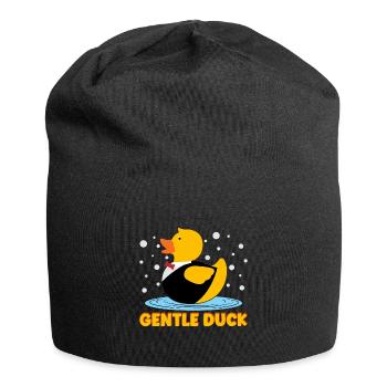 Gentle Badeente Gummiente - Jersey-Beanie - Schwarz - Vorne