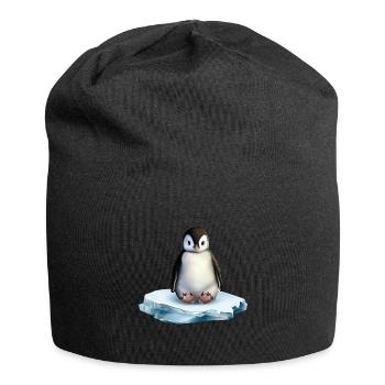 Penguin on an ice floe - Jersey Beanie - black - Front