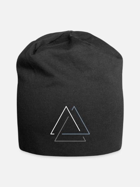 Berge Triangle – in a triad - Jersey Beanie - black