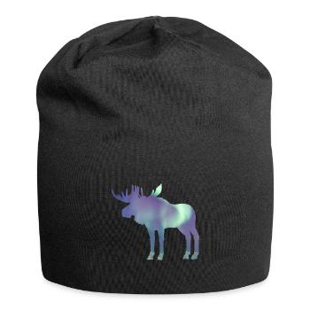 Elk Northern Lights - Jersey Beanie - black - Front