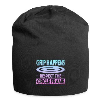 Grip Happens Respectez le cadre circulaire - Bonnet en jersey - noir - Devant