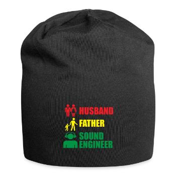 Tontechniker Sound Audio Engineer - Jersey-Beanie - Schwarz - Vorne