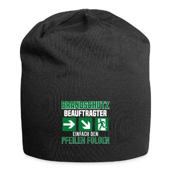 Brandschutzbeauftragter Brandschutz Pfeile - Jersey-Beanie - Schwarz - Vorne