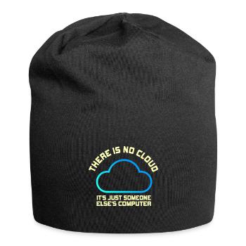 There Is No Cloud It's Just Someone Else's - Jersey-Beanie - Schwarz - Vorne