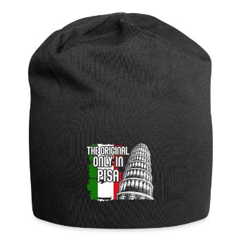 Schiefe Turm von Pisa Spruch Italien - Jersey-Beanie - Schwarz - Vorne