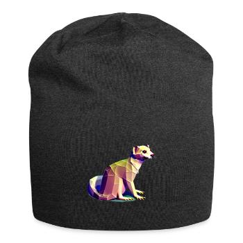 Furets polygonaux - Bonnet en jersey - charbon - Devant