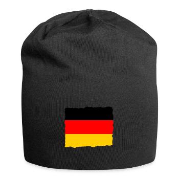 Germany Flag German Flag Used Look Home - Jersey Beanie - black - Front