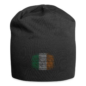 Ireland Flag Vintage Irish Flag Dublin - Jersey Beanie - black - Front