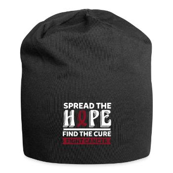 Répandez l’espoir, trouvez la guérison, combattez le cancer. - Bonnet en jersey - noir - Devant