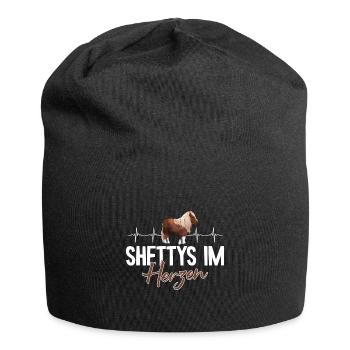 Shetty im Herzen Herzschlag Shetland Pony - Jersey-Beanie - Schwarz - Vorne