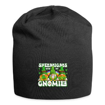 St Patricks Day Irland Wichtel Gnome - Jersey-Beanie - Schwarz - Vorne