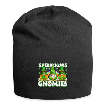 St Patricks Day Irland Wichtel Gnome - Jersey-Beanie - Schwarz - Vorne
