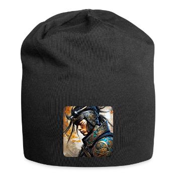 Fier samouraï avec tatouage Japon Asie Ninja Kendo - Bonnet en jersey - noir - Devant