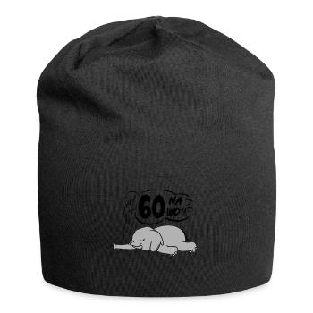 Geburtstag 60 Birthday Lustig Elefant Na und - Jersey-Beanie - Schwarz - Vorne