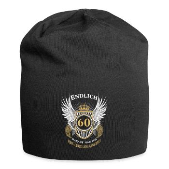 Cadeau d'anniversaire 60 - Bonnet en jersey - noir - Devant