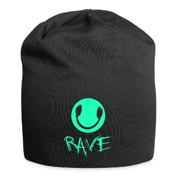 Rave Raver Techno - Bonnet en jersey - noir - Devant