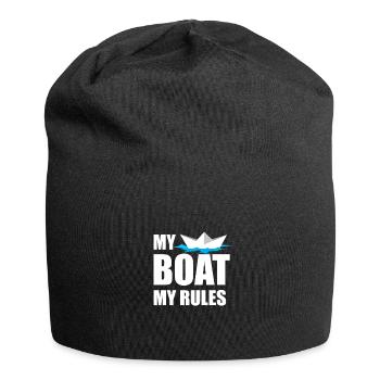Boating Funny Boat Quote Gift - Jersey Beanie - black - Front