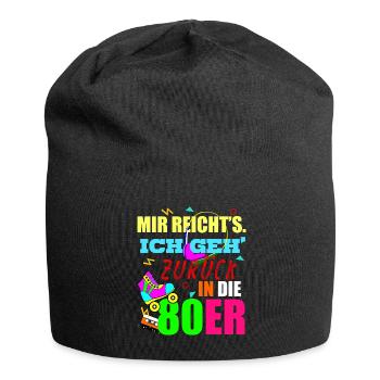 80er Jahre Retro 80s Spruch - Jersey-Beanie - Schwarz - Vorne