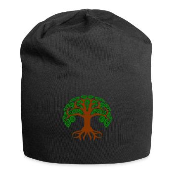 Tree of Life Germanic Celts and Yoga - Jersey Beanie - black - Front