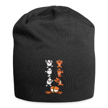 Fusion de sushi kawaii drôle - Bonnet en jersey - noir - Devant
