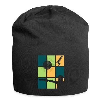 Club de tir et tireurs sportifs vintage - Bonnet en jersey - noir - Devant