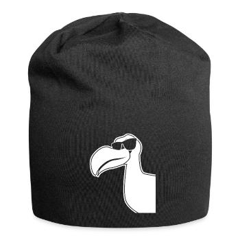 Dodos - Dodo mit Sonnenbrille - Jersey-Beanie - Schwarz - Vorne