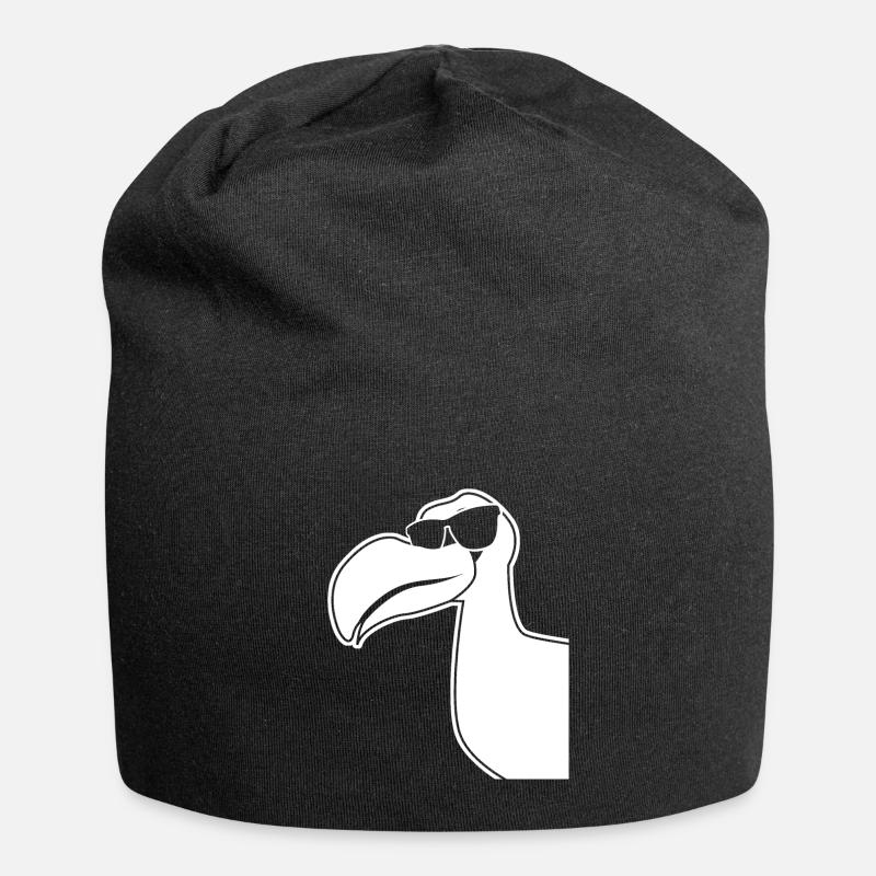 Dodos - Dodo mit Sonnenbrille - Jersey-Beanie - Schwarz