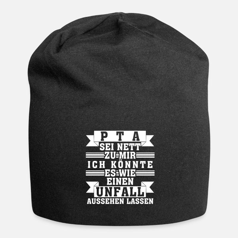 PTA Apotheke - lustiger Spruch - Jersey-Beanie - Schwarz