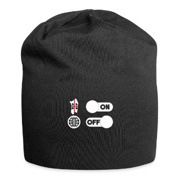 Sardinia - Sardegna ON and World OFF - Jersey Beanie - black - Front