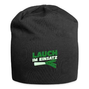 Lauch im Einsatz - Fitness Spruch - Jersey-Beanie - Schwarz - Vorne