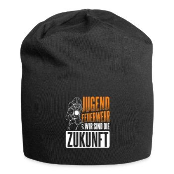 Feuerwehr - Jersey-Beanie - Schwarz - Vorne