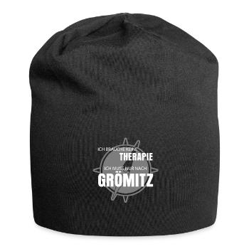 Grömitz Urlaub Spruch - Jersey-Beanie - Schwarz - Vorne