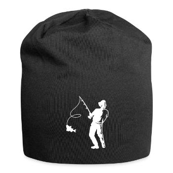 Angeln - Jersey-Beanie - Schwarz - Vorne