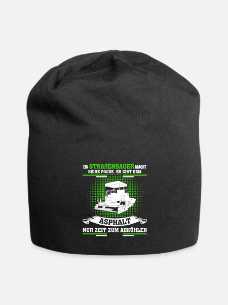 Straßenbauer - Straßenbau Spruch - Jersey-Beanie - Schwarz