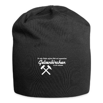 Gelsenkirchen - Schönste Stadt - Jersey-Beanie - Schwarz - Vorne