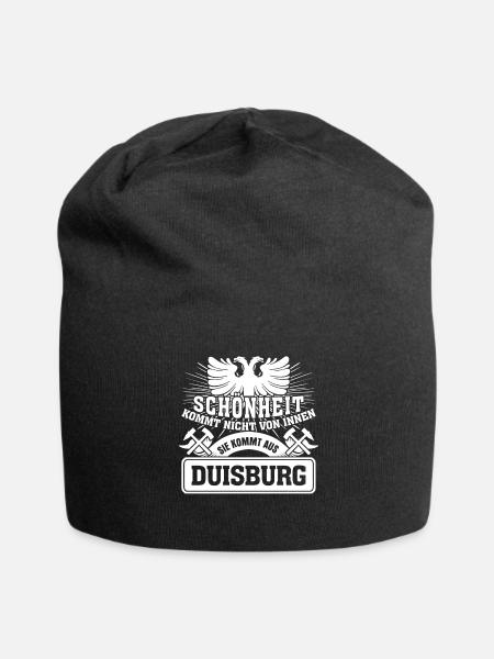 Duisburg Duisburgerin Wappen Duisburger - Jersey-Beanie - Schwarz