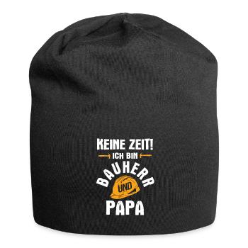 Bauherr Hausbau Baustelle - Jersey-Beanie - Schwarz - Vorne