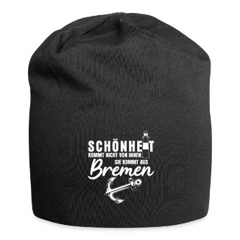Bremer Schönheit aus Bremen - Jersey-Beanie - Schwarz - Vorne